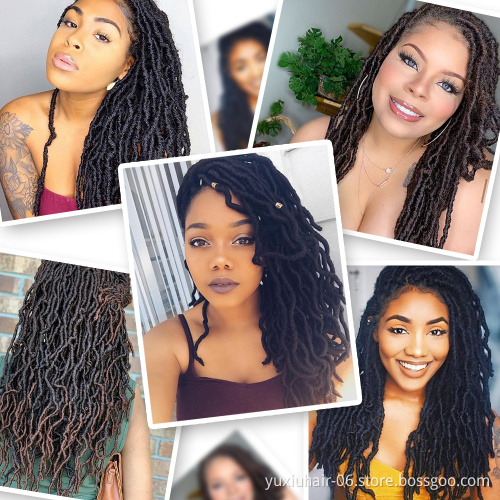Synthetic Braiding Hair Natural Curly Dreadlocks Crochet Braid Hair Crochet Braids Hair Extensions